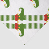 Kerst Elfen Patroon Vakantie Feestelijke Plank Elf Tissuepapier (Detail)