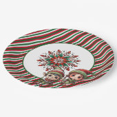 Kerst Elfen Vakantie Feest Papieren Bordje (Gekanteld)