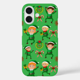 Kerst elfs patroon Hoesje-Mate iPhone Case