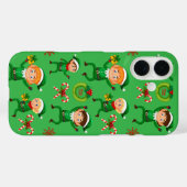 Kerst elfs patroon Hoesje-Mate iPhone Case (Achterkant (horizontaal))