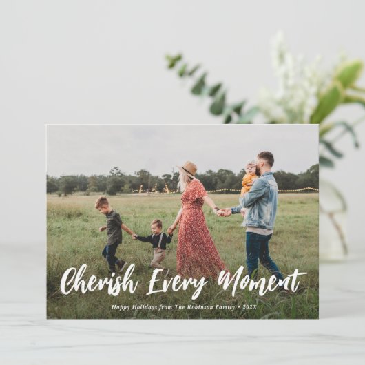 kerst elk moment kerstfeestkaart feestdagenkaart (Staand voorkant)