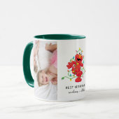 Kerst Elmo | Beste mam - Foto Mok (Voorkant links)