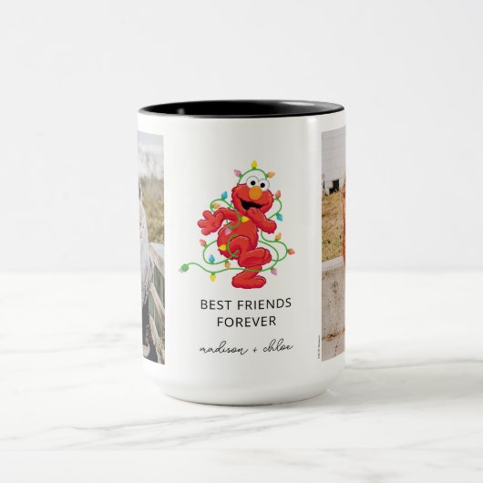 Kerst Elmo | Beste vrienden - Foto Mok (Midden)