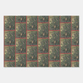 Kerst Elven Wrapping Papier Set 1 Inpakpapier Vel (Voorkant 3)