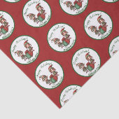 Kerst Elves Custom zakelijke vakantie Tissuepapier (Detail)