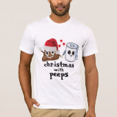 Kerst emoji dump wc papier grappig ontwerp t-shirt (Voorkant)