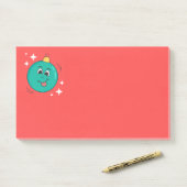 Kerst-emoji glimlach post-it® notes (Op bureau)