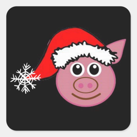 ** KERST EMOJI** STICKERS W / KERSTVARKEN (Voorkant)