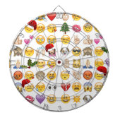 kerst emojis dartbord (Voorkant)