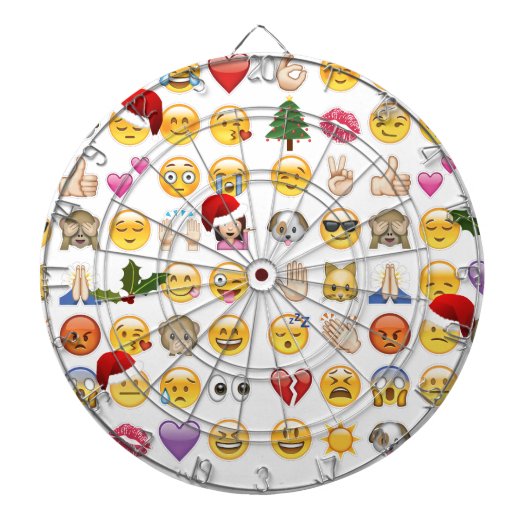 kerst emojis dartbord (Voorkant)