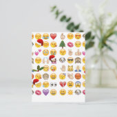 kerst emojis feestdagenkaart (Staand voorkant)