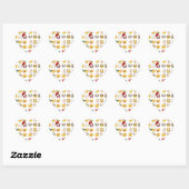 kerst emojis hart sticker (Vel)
