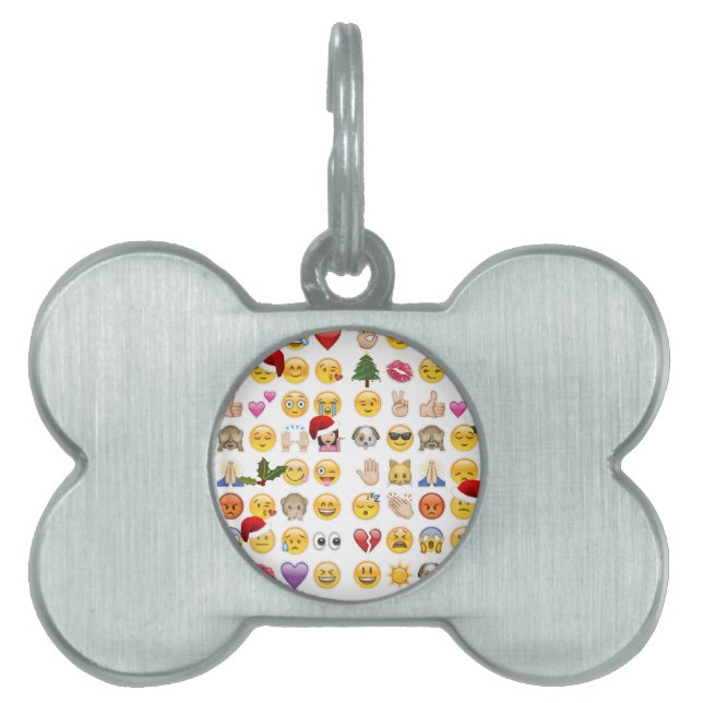 kerst emojis huisdieren naamplaatje (voorkant)