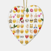 kerst emojis keramisch ornament (Links)