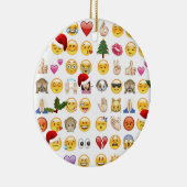 kerst emojis keramisch ornament (Rechts)