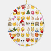 kerst emojis keramisch ornament (Links)