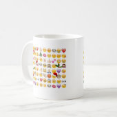kerst emojis koffiemok (Voorkant links)