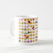 kerst emojis koffiemok (Voorkant links)