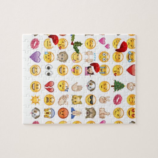 kerst emojis legpuzzel (Horizontaal)
