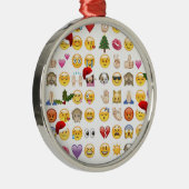 kerst emojis metalen ornament (Rechts)