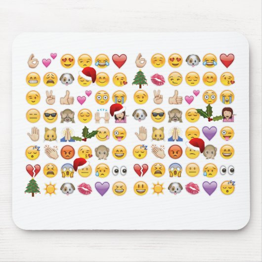 kerst emojis muismat (Voorkant)