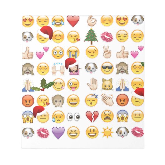 kerst emojis notitieblok (Voorkant)