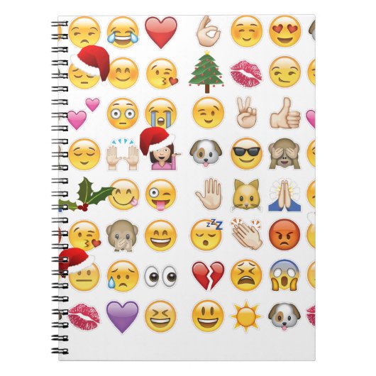 kerst emojis notitieboek (Voorkant)