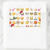 kerst emojis rechthoekige sticker (Tas)