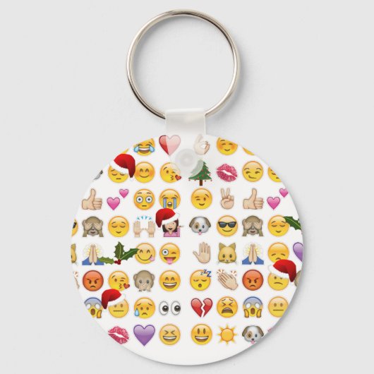 kerst emojis sleutelhanger (Voorkant)