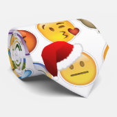 kerst emojis stropdas (Opgerold)