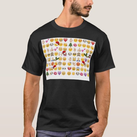 kerst emojis t-shirt (Voorkant)