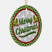 Kerst en Chanoeka Keramisch Ornament (Rechts)