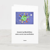 Kerst en Chanoeka samen vakantie Kaart (Achterkant)