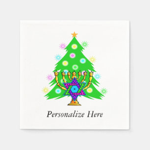 Kerst en Chanoeka Servetten