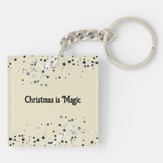 Kerst en de tovenaar sleutelhanger (Achterkant)