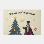 Kerst en de tovenaar welkom mat (Voorkant)