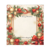 Kerst en Feestdagen Notitieblok (Voorkant)