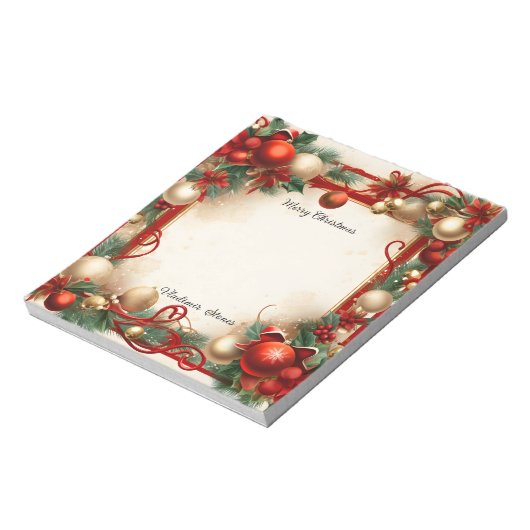 Kerst en Feestdagen Notitieblok (Linkerzijde)