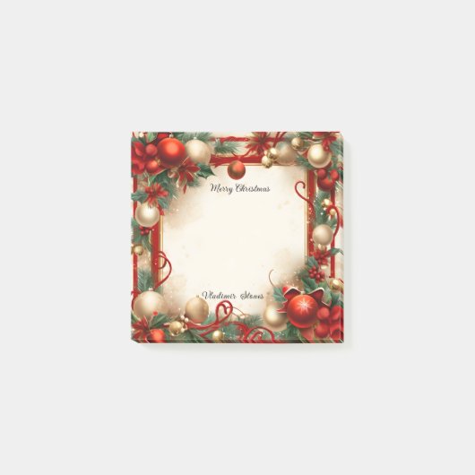 Kerst en Feestdagen Post-it® Notes (Voorkant)
