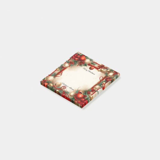 Kerst en Feestdagen Post-it® Notes (Schuin)