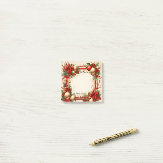 Kerst en Feestdagen Post-it® Notes (Op bureau)