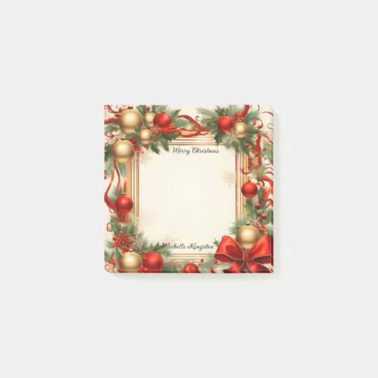 Kerst en Feestdagen Post-it® Notes (Voorkant)