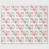 kerst en felroze rood cadeaupapier (Vlak)