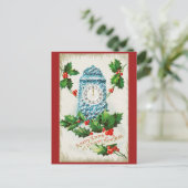  kerst en gelukkig nieuwjaar briefkaart (Staand voorkant)