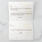 Kerst en gelukkig nieuwjaar wenskaarten kaart (Binnen)