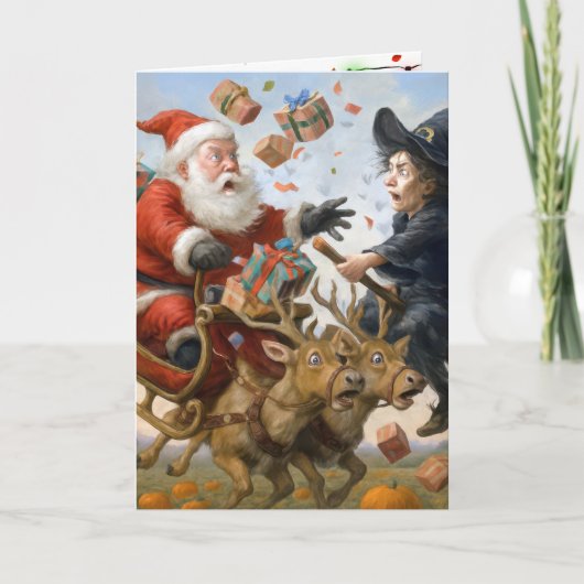 Kerst- en Halloween-feestdagen Kaart (Voorkant)