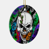 Kerst en halloween met makreel en vorst keramisch ornament (Rechts)