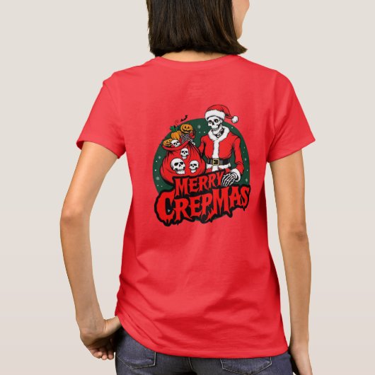 Kerst en Halloween T-Shirt (Achterkant)