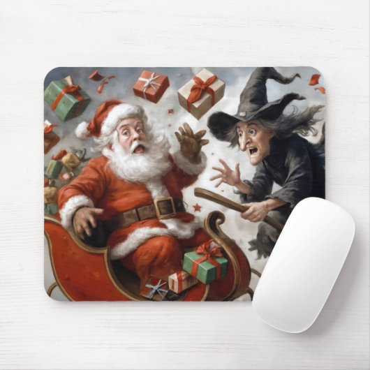 Kerst- en Halloween-vakantie botsing Muismat (Met muis)