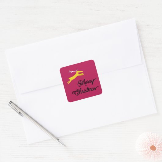 KERST EN HERTEN KERST enveloppe zegels (Envelop)